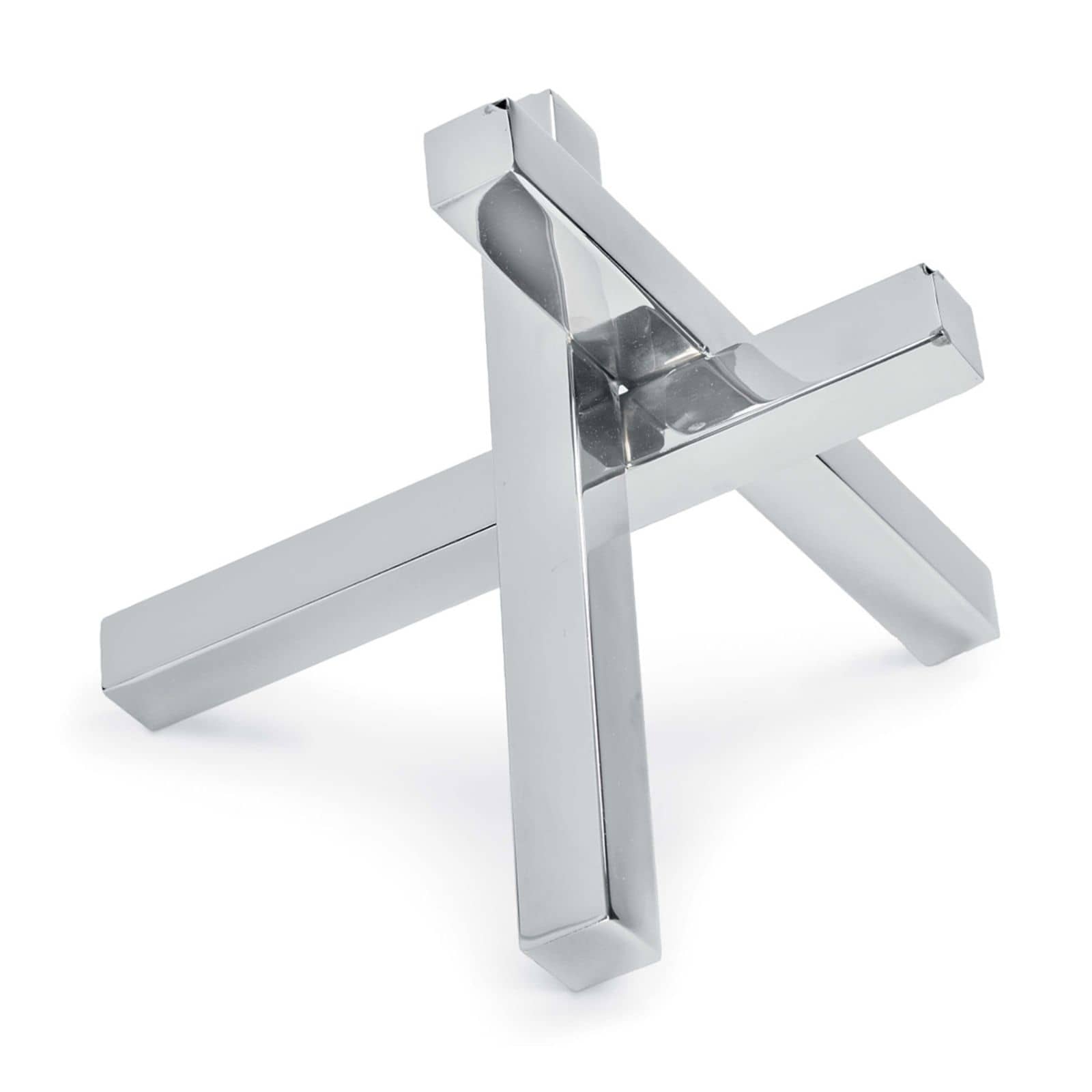 Intersecting Sculpture (Polished Nickel)