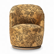 Aurora Swivel Chair - Balkan Ochre