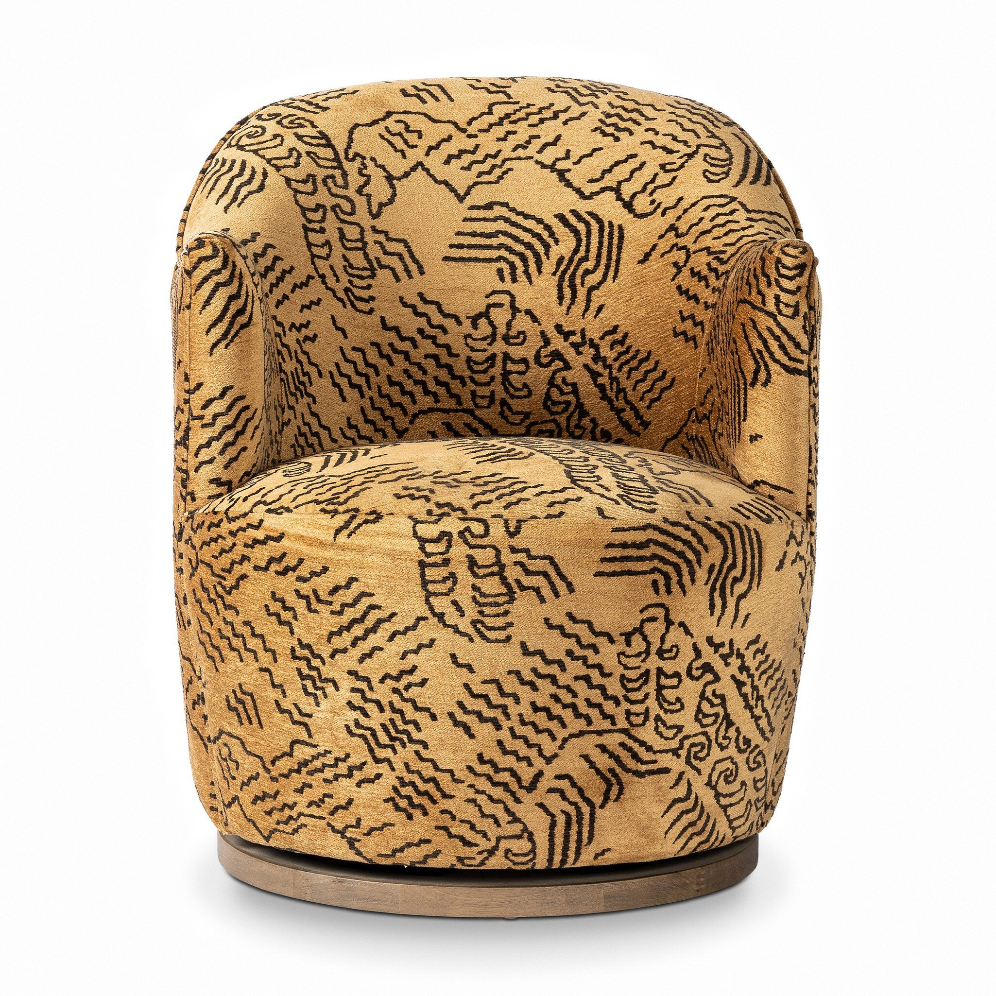 Aurora Swivel Chair - Balkan Ochre