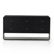 Caspian 6 Drawer Dresser - Black Ash