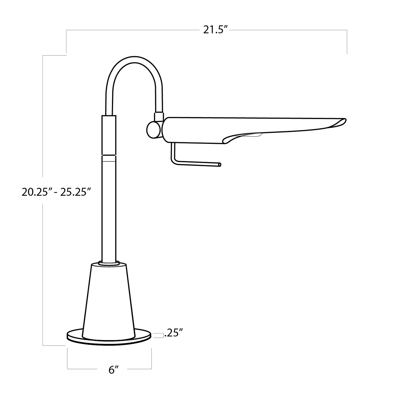 Raven Task Lamp (Oil Rubbed Bronze)