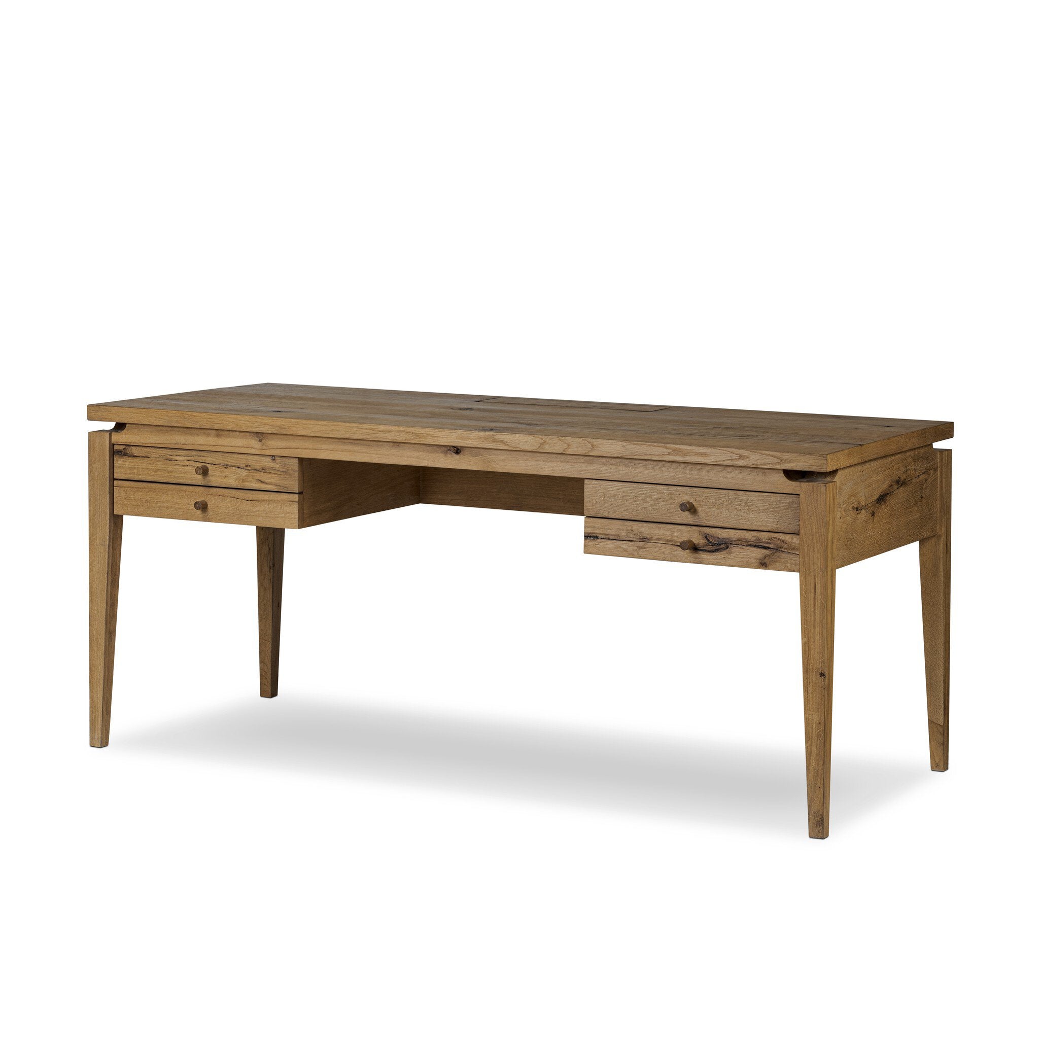 Bergstrom Desk - Warm Natural Oak Veneer
