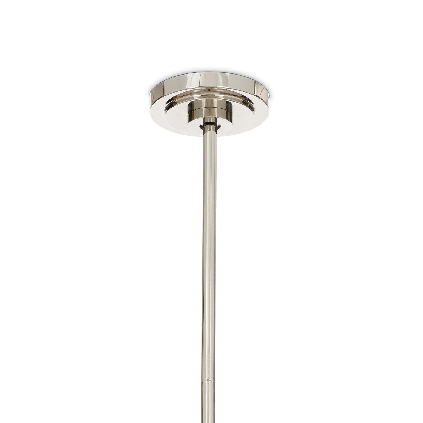 Artemis Pendant Single (Polished Nickel with Alabaster Glass)