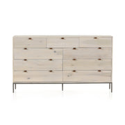 Trey 9 Drawer Dresser - Dove Poplar
