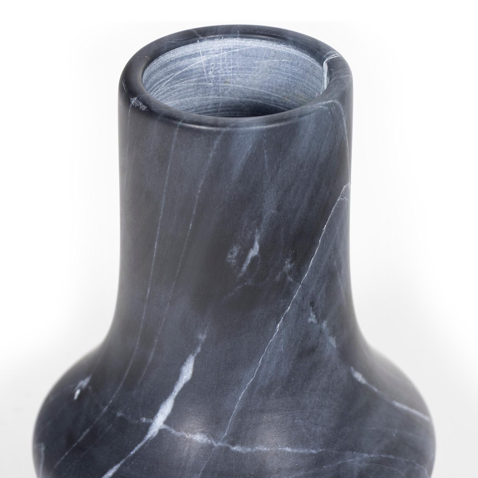 Jasper Marble Vase Small (Black)