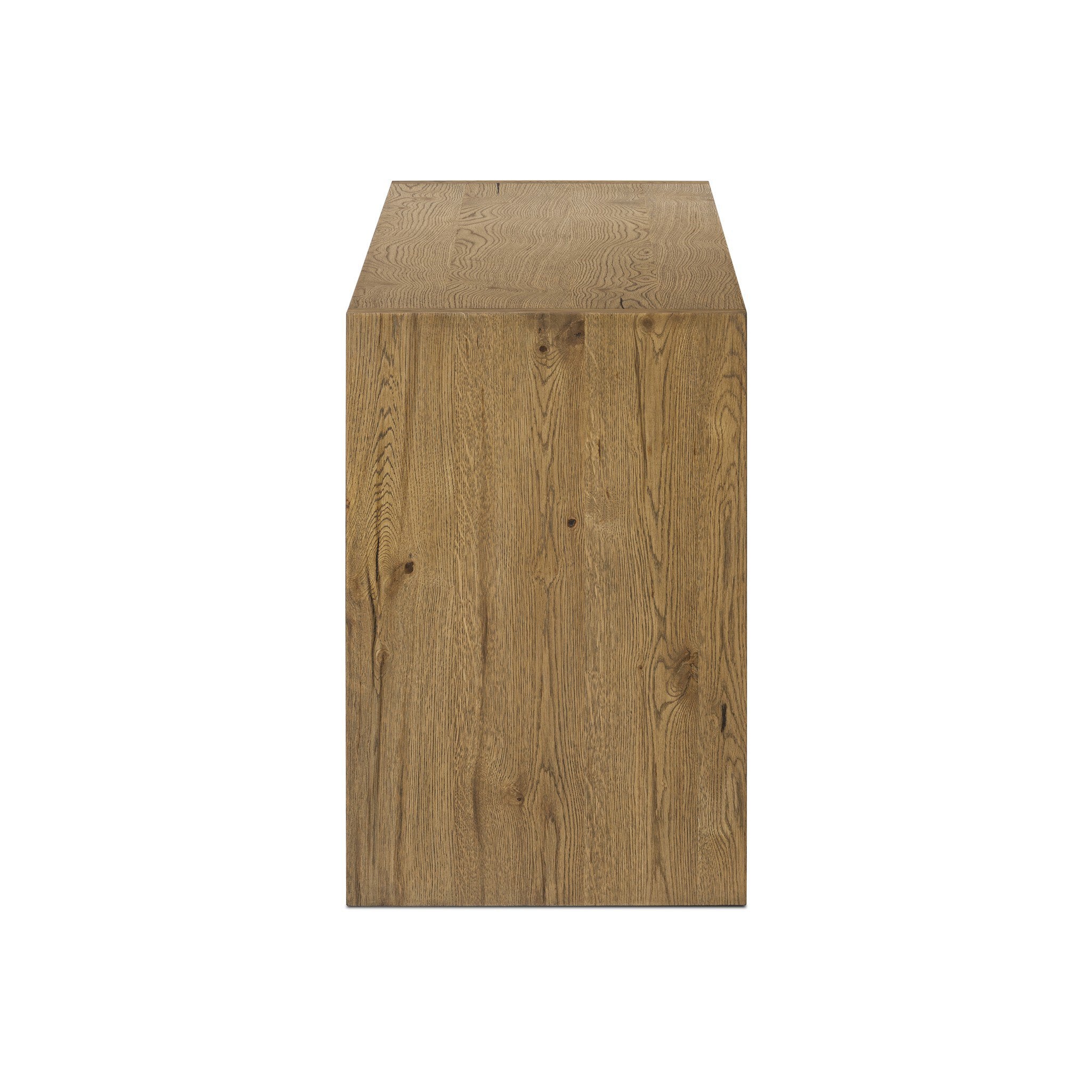 Theodore Media Console - Rustic Amber Oak Veneer