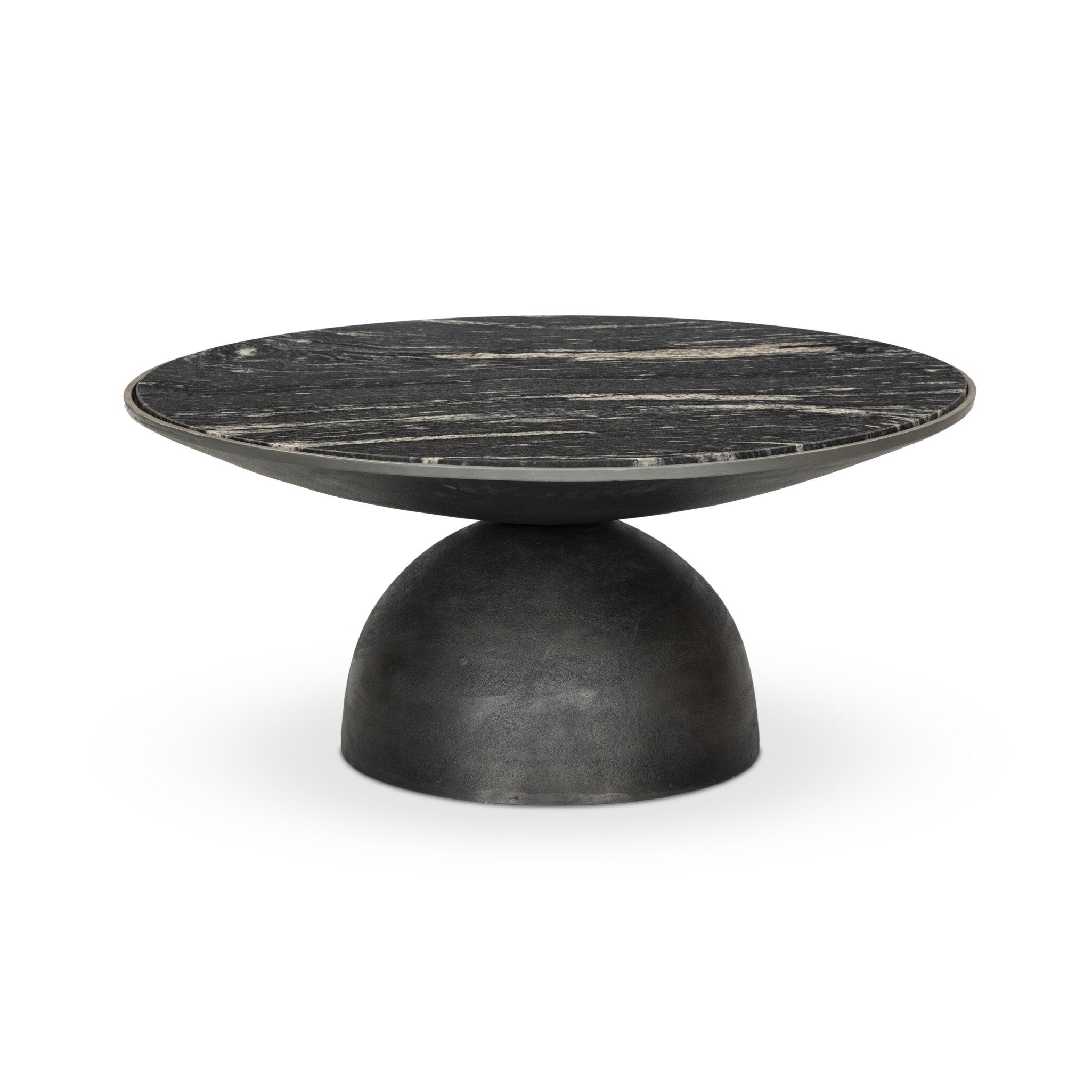 Corbett Coffee Table - Polished Black Marble