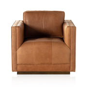 Kiera Swivel Chair - Palermo Cognac