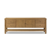 Roark Media Console - Amber Oak Veneer