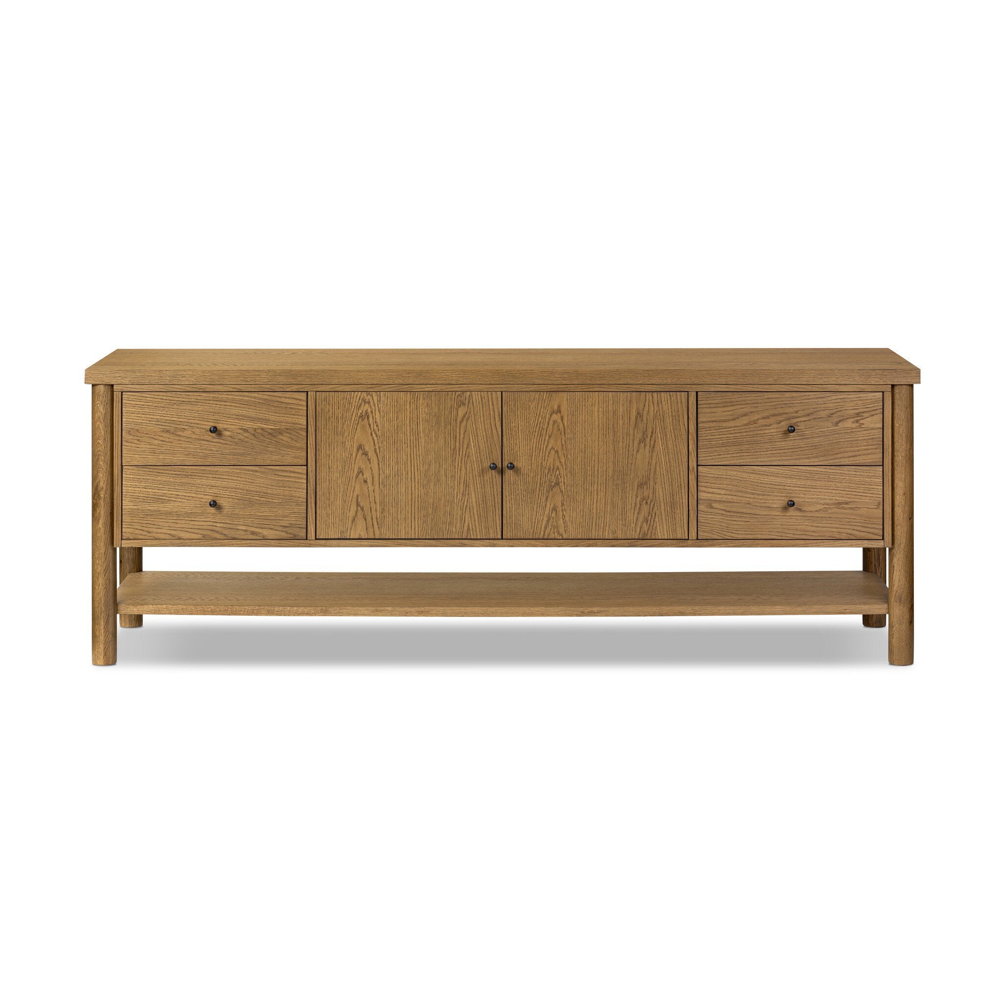 Roark Media Console - Amber Oak Veneer