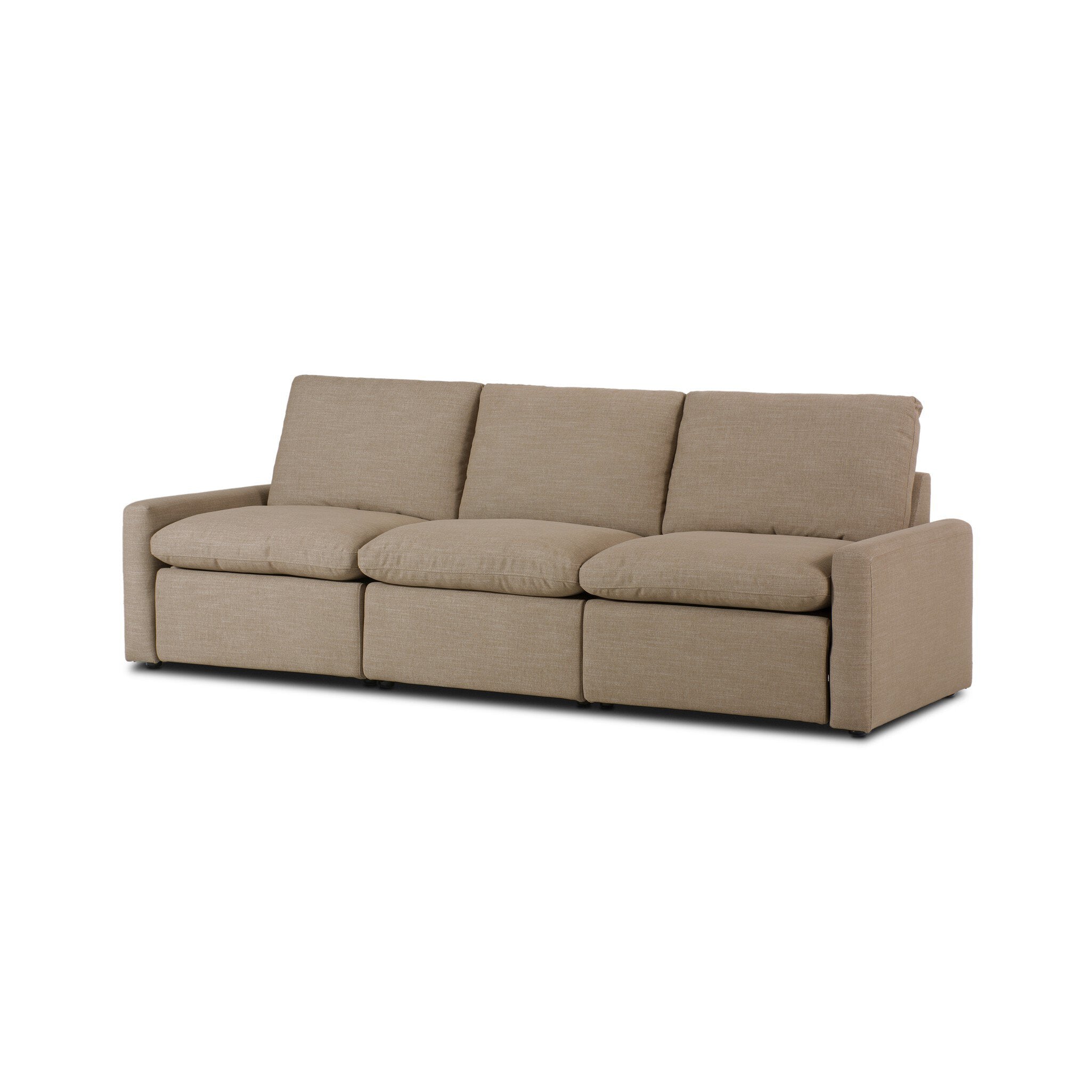 Tillery Power Recliner 3-Piece Sectional - Crypton Nomad Taupe