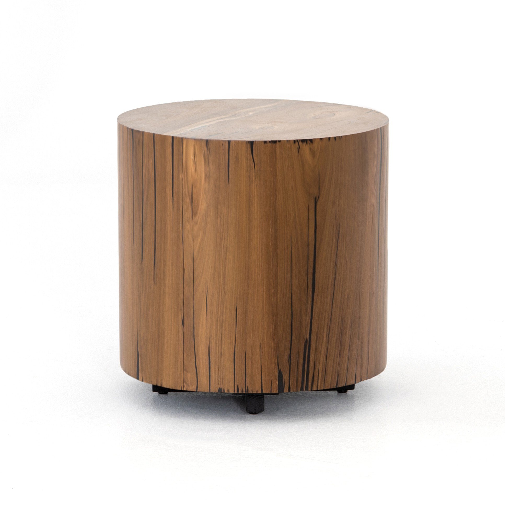 Hudson Round End Table - Natural Yukas Resin
