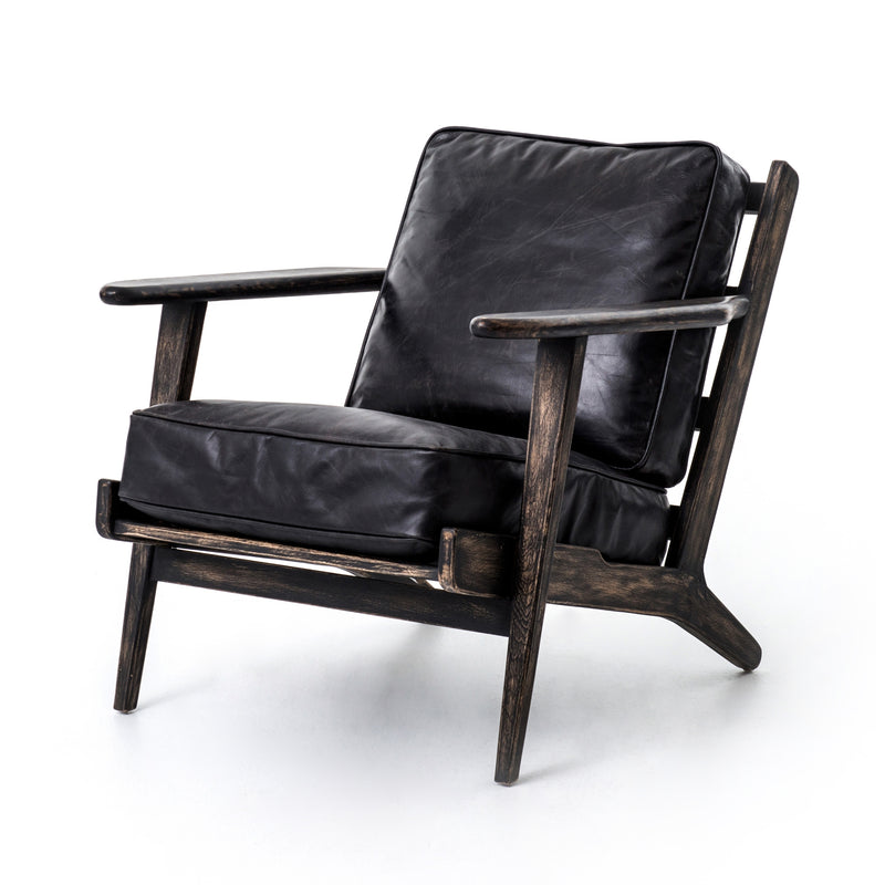 Brooks Lounge Chair - Black Wash