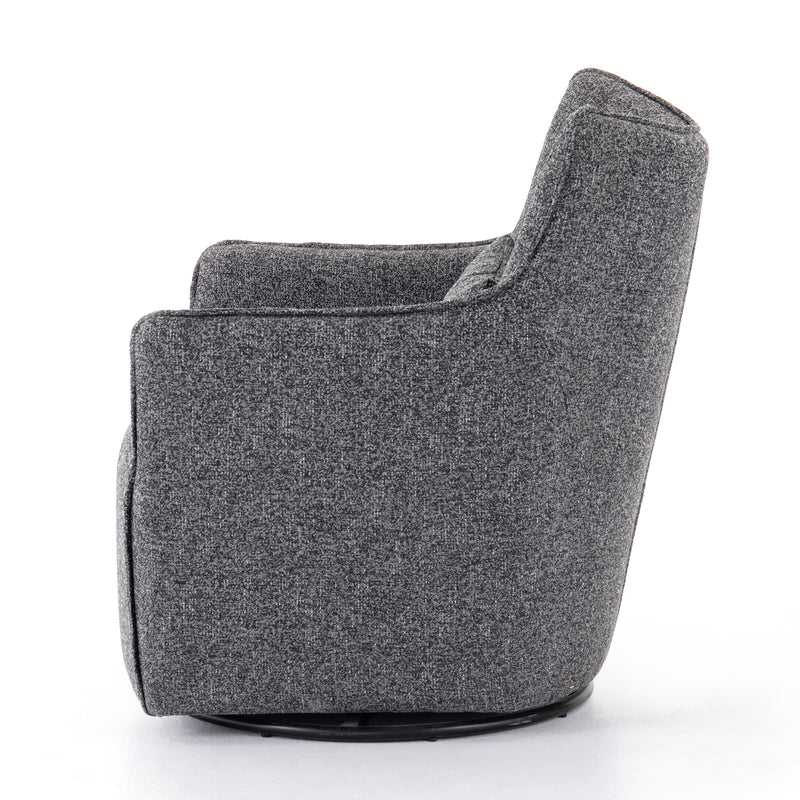 Kimble Swivel Chair - Bristol Charcoal