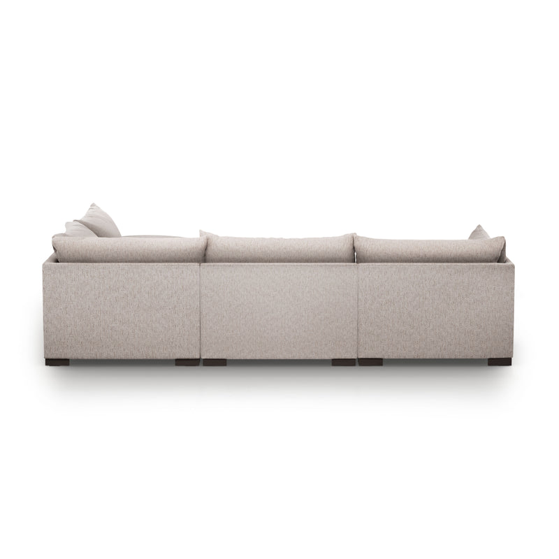 Westwood 4-PC Sectional w/ Ottoman - Bayside Pebble (LAF)