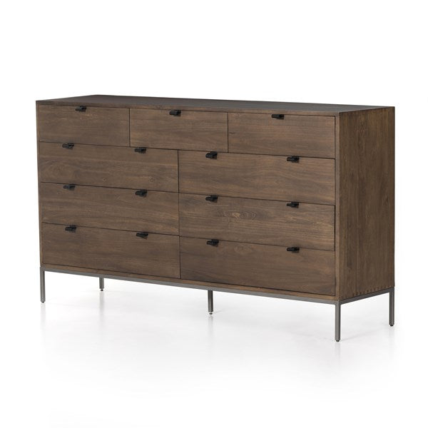 Trey 9 Drawer Dresser - Auburn Poplar