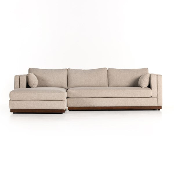 Lawrence 2-PC Sectional w/ Chaise - Nova Taupe (LAF)