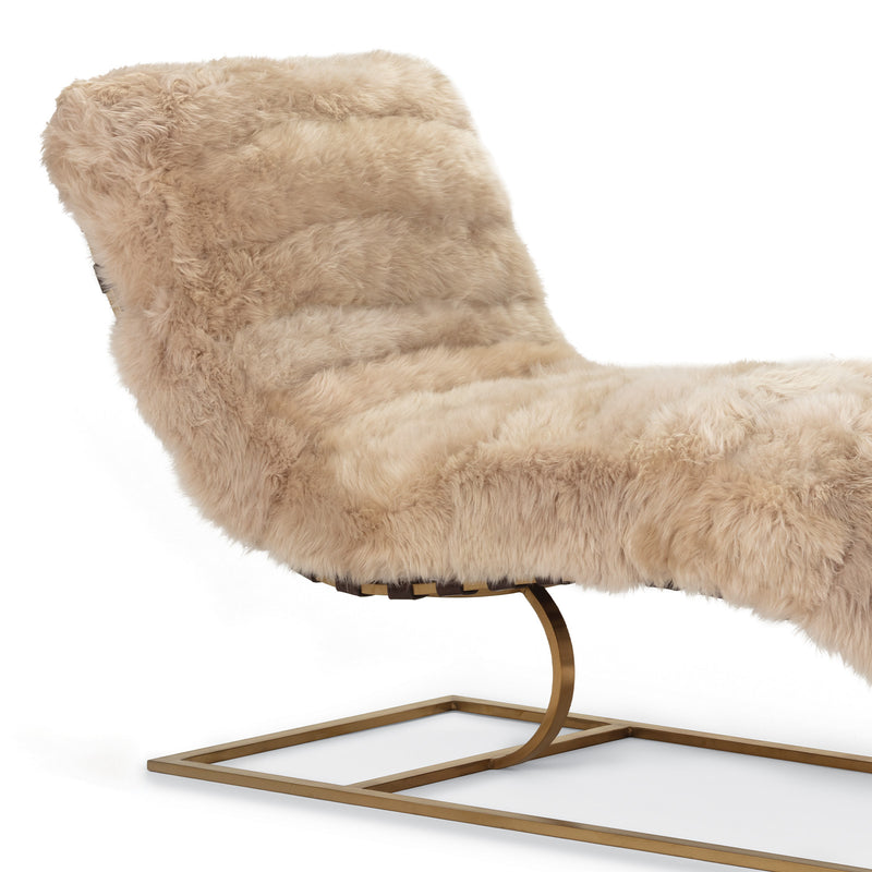 Siesta Chaise Lounge (Longhair Sheepskin)