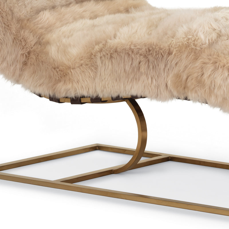Siesta Chaise Lounge (Longhair Sheepskin)