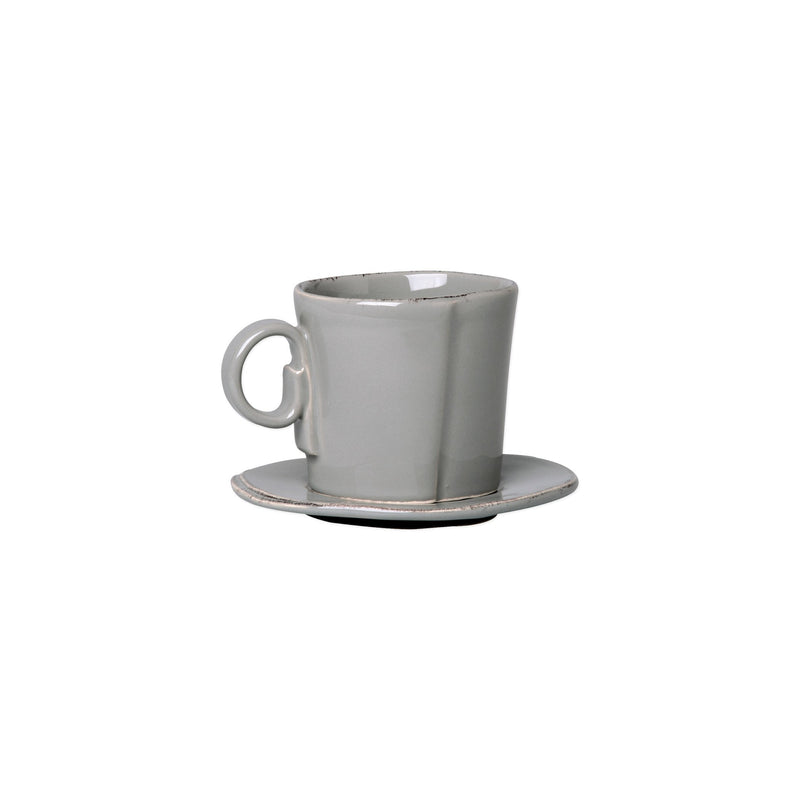 Lastra Gray Espresso Cup & Saucer