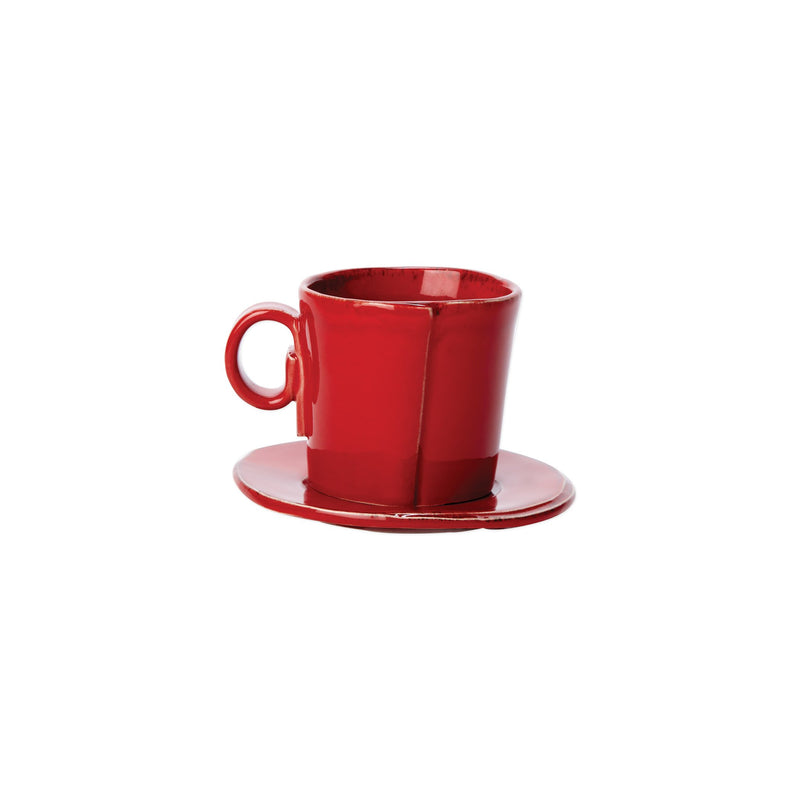 Lastra Red Espresso Cup & Saucer