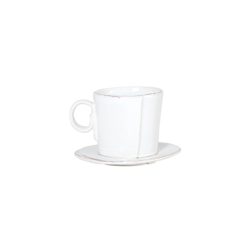 Lastra White Espresso Cup & Saucer