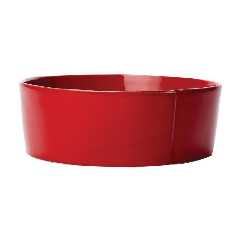 Lastra Red Large Serving Bowl