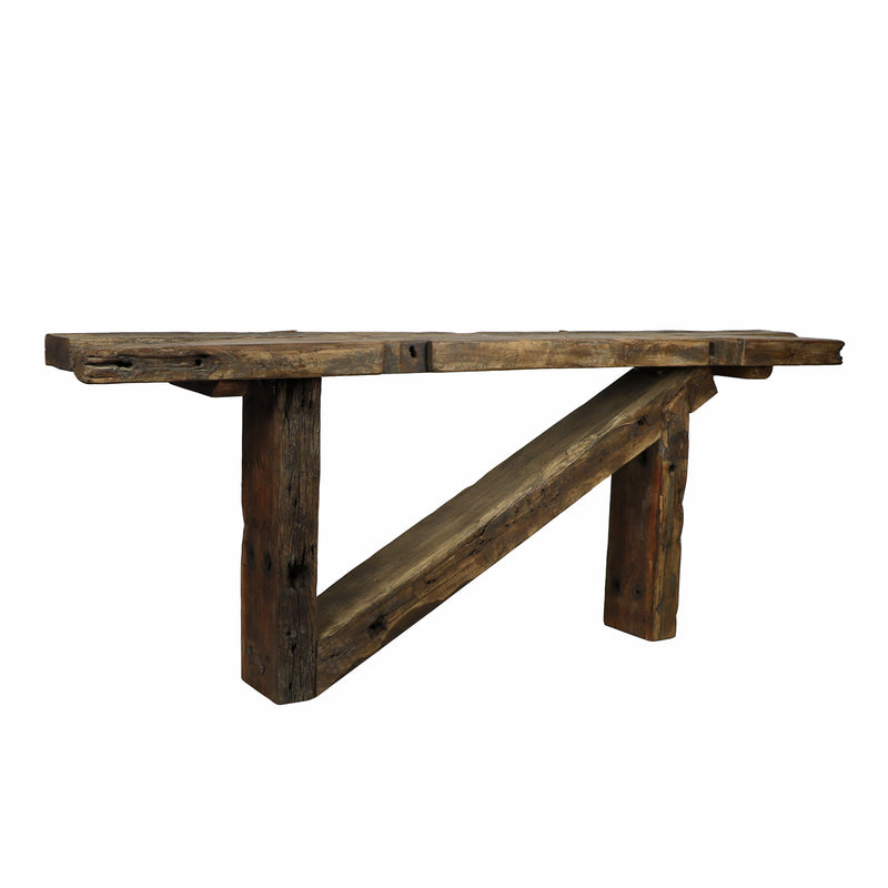 Salvaged Beam Console Table