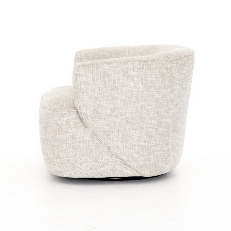 Mila Swivel Chair - Brazos Dove