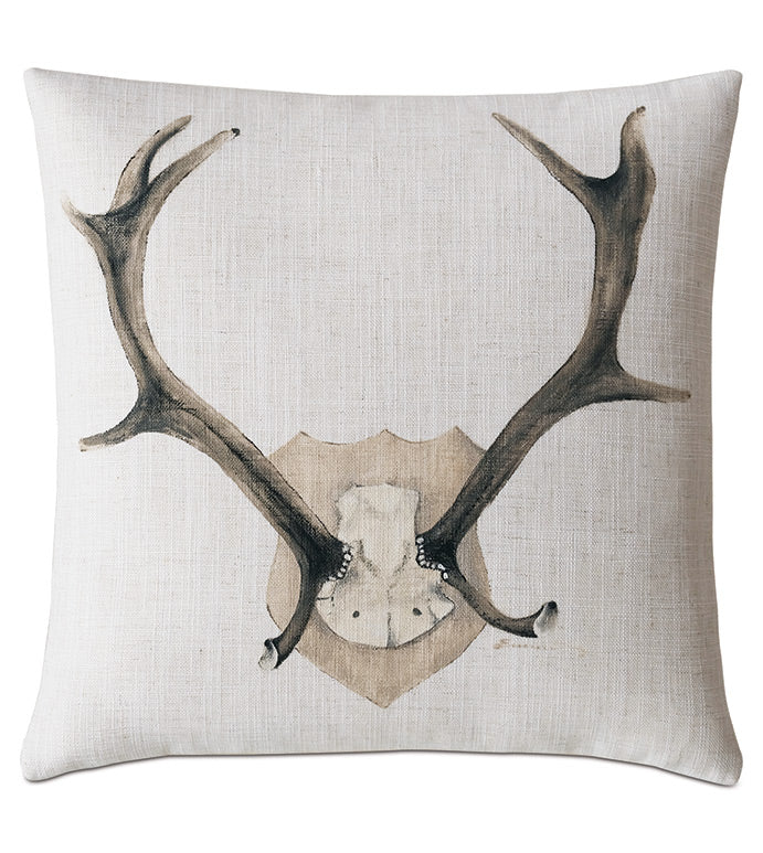 Lodge Handpainted Decorative Pillow